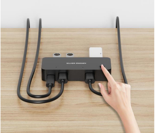 Silver Monkey Switch Box HUB 4 x USB 3.1 + USB-C (DC) (na 2 komputery) - 1270413 - zdjęcie 9